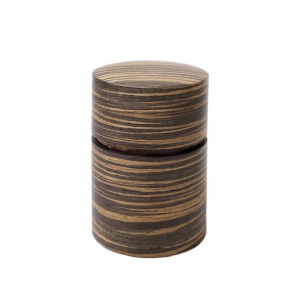 Japanese sakura cherry bark ebony pattern Tea canister