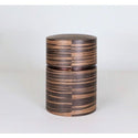 Japanese sakura cherry bark ebony pattern Tea canister