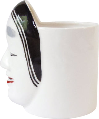 Noh mask mug