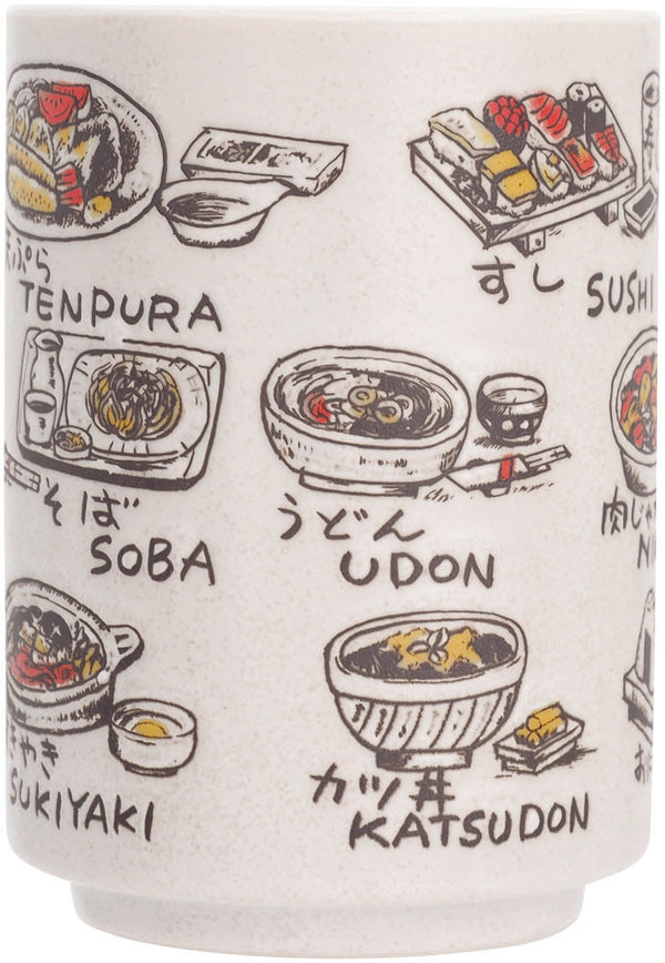 Japanese foods yunomi pottery cup