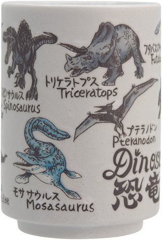 dinosaurs yunomi pottery cup