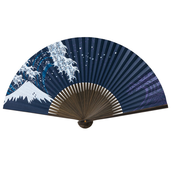 Mt.Fuji and wave Japanese sensu fan