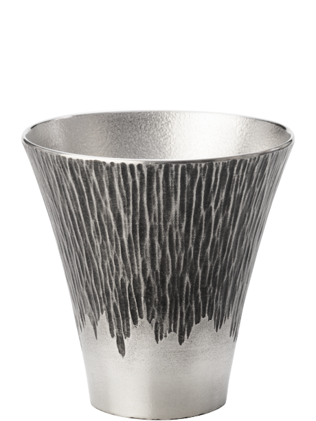 Tin black Mt.Fuji Japanese tumbler small size Free cup sake cup