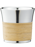 Japanese guinomi rattan tin sake cup