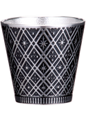 Japanese guinomi star cluster (black) tin sake cup