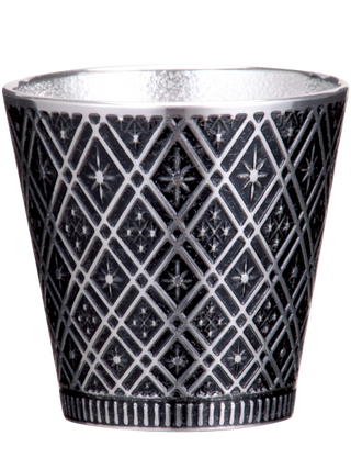 Japanese guinomi star cluster (black) tin sake cup