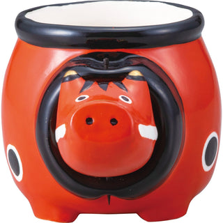 akabeko red cow Shaking head mug