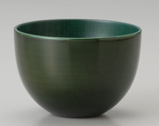 Japanese lacquerware emerald green café au lait cup