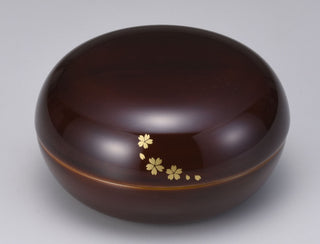 Japanese lacquerware Sakura Makie bonbonniere candy box